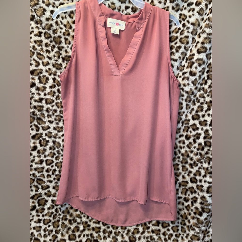 Dusty Rose Collard Tank